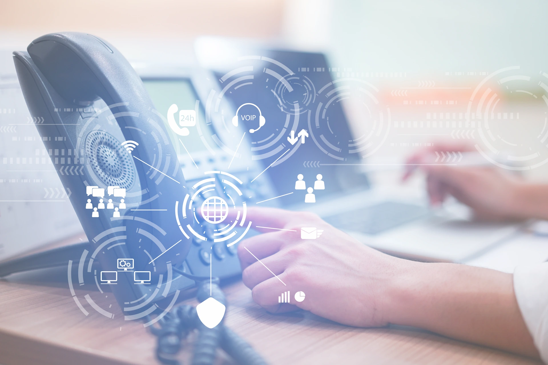 Business VoIP phone system installation